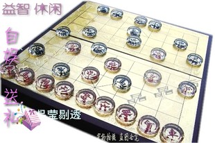 高档水晶象棋 中国象棋 生日 益智 送礼休闲娱乐 低碳生活